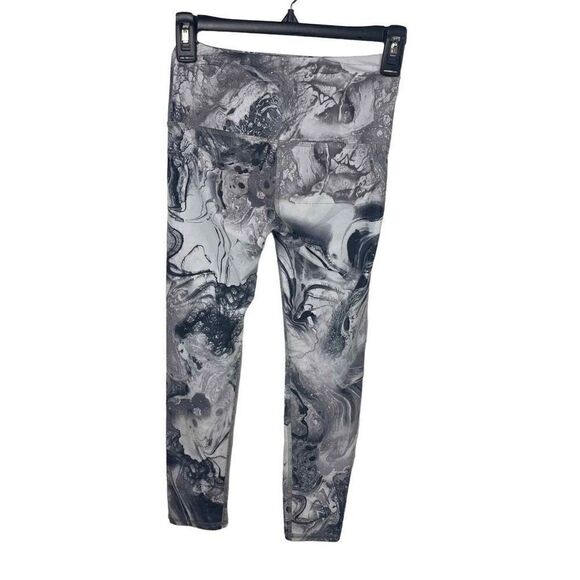Noli Active Size XS White‎ Gray Marble Made in USA Leggings - Picture 1 of 5